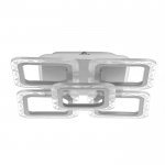 Люстра с ПДУ 10028/5WT LED 94Вт 3000-6000К диммер белый 41х41х9 см