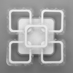 Люстра с ПДУ 10028/5WT LED 94Вт 3000-6000К диммер белый 41х41х9 см