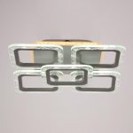 Люстра с ПДУ 10028/5WT LED 94Вт 3000-6000К диммер белый 41х41х9 см