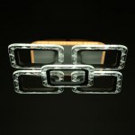 Люстра с ПДУ 10028/5WT LED 94Вт 3000-6000К диммер белый 41х41х9 см