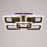 Люстра с ПДУ 10028/5CF LED 94Вт 3000-6000К диммер кофе 41х41х9 см