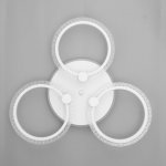 Люстра с ПДУ 10029/3WT LED 76Вт 3000-6000К диммер белый 60х60х8 см