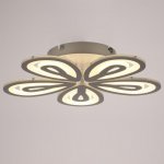 Люстра с ПДУ 10034/4 LED 130Вт 3000-6000К диммер белый 50х50 см