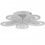 Люстра с ПДУ 10034/4 LED 130Вт 3000-6000К диммер белый 50х50 см