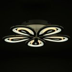 Люстра с ПДУ 10034/4 LED 130Вт 3000-6000К диммер белый 50х50 см