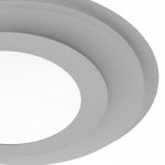 Люстра с ПДУ 10035/3 LED 70Вт 3000-6000К диммер 3D подсветка белый 52х52 см