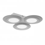 Люстра с ПДУ 10035/3 LED 70Вт 3000-6000К диммер 3D подсветка белый 52х52 см