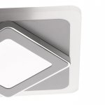 Люстра с ПДУ 10036/5 LED 150Вт 3000-6000К диммер 3D подсветка белый 59х59 см