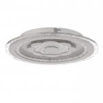 Люстра с ПДУ 10031/1 LED 85Вт 3000-6000К диммер белый-прозрачный 39х39х5 см