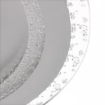 Люстра с ПДУ 10031/1 LED 85Вт 3000-6000К диммер белый-прозрачный 39х39х5 см