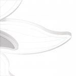 Люстра с ПДУ 10033/1 LED 70Вт 3000-6000К диммер белый-прозрачный 50х50х7 см