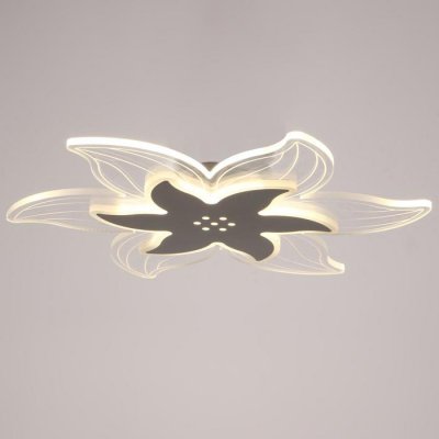 Люстра с ПДУ 10033/1 LED 70Вт 3000-6000К диммер белый-прозрачный 50х50х7 см Люстра с ПДУ 10033/1 LED 70Вт 3000-6000К диммер белый-прозрачный 50х50х7 см