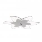 Люстра с ПДУ 10033/1 LED 70Вт 3000-6000К диммер белый-прозрачный 50х50х7 см