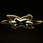 Люстра с ПДУ 10033/1 LED 70Вт 3000-6000К диммер белый-прозрачный 50х50х7 см