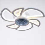 Люстра с ПДУ 10013/7 LED 120Вт 3000-6000К диммер с подсветкой белый 52х52х13 см