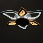 Люстра с ПДУ 10014/7 LED 120Вт 3000-6000К диммер с подсветкой белый 52х52х13 см