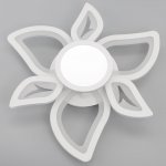 Люстра с ПДУ 10014/7 LED 120Вт 3000-6000К диммер с подсветкой белый 52х52х13 см