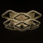 Люстра с ПДУ 10018/9WT LED 162Вт 3000-6000К диммер белый 50х50 см