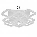 Люстра с ПДУ 10018/9WT LED 162Вт 3000-6000К диммер белый 50х50 см