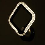 Бра 10018/1BK LED 18Вт 4000К черный 22х25 см