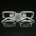 Люстра с ПДУ 10018/6WT LED 108Вт 3000-6000К диммер белый 42х42 см