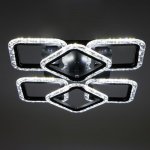 Люстра с ПДУ 10018/6BK LED 108Вт 3000-6000К диммер черный 42х42 см