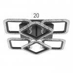 Люстра с ПДУ 10018/6BK LED 108Вт 3000-6000К диммер черный 42х42 см