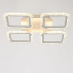 Люстра с ПДУ 10018/4WT LED 72Вт 3000-6000К диммер белый 38х38 см