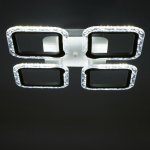 Люстра с ПДУ 10018/4WT LED 72Вт 3000-6000К диммер белый 38х38 см