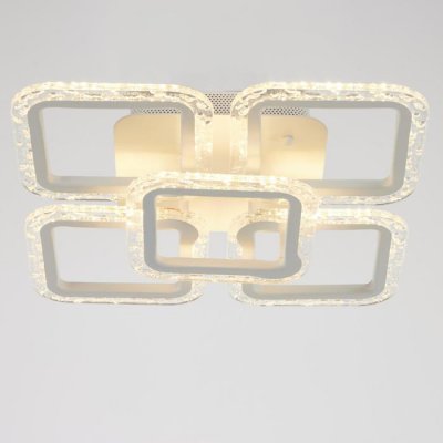 Люстра с ПДУ 10018/5WT LED 90Вт 3000-6000К диммер белый 38х38 см