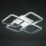 Люстра с ПДУ 10019/4WT LED 120Вт 3000-6000К диммер белый 58х58 см