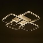 Люстра с ПДУ 10019/4WT LED 120Вт 3000-6000К диммер белый 58х58 см