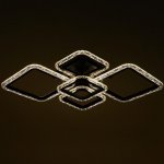 Люстра с ПДУ 10020/5BK LED 114Вт 3000-6000К диммер черный 71х50 см