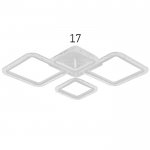 Люстра с ПДУ 10020/4WT LED 96Вт 3000-6000К диммер белый 71х50 см