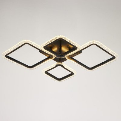 Люстра с ПДУ 10020/4BK LED 96Вт 3000-6000К диммер черный 71х50 см Люстра с ПДУ 10020/4BK LED 96Вт 3000-6000К диммер черный 71х50 см