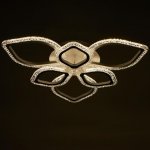 Люстра с ПДУ 10021/6WT LED 145Вт 3000-6000К диммер белый 61х61 см