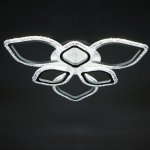 Люстра с ПДУ 10021/6WT LED 145Вт 3000-6000К диммер белый 61х61 см