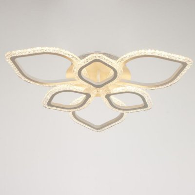 Люстра с ПДУ 10021/6WT LED 145Вт 3000-6000К диммер белый 61х61 см Люстра с ПДУ 10021/6WT LED 145Вт 3000-6000К диммер белый 61х61 см