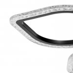 Люстра с ПДУ 10021/6BK LED 145Вт 3000-6000К диммер черный 61х61 см