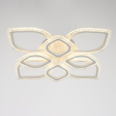 Люстра с ПДУ 10021/8WT LED 152Вт 3000-6000К диммер белый 66х66 см