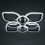 Люстра с ПДУ 10021/8BK LED 152Вт 3000-6000К диммер черный 66х66 см