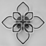 Люстра с ПДУ 10021/8BK LED 152Вт 3000-6000К диммер черный 66х66 см