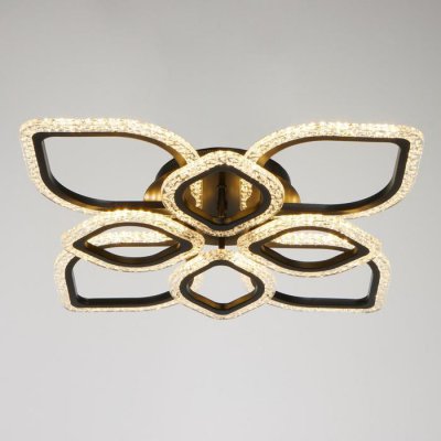 Люстра с ПДУ 10021/8BK LED 152Вт 3000-6000К диммер черный 66х66 см Люстра с ПДУ 10021/8BK LED 152Вт 3000-6000К диммер черный 66х66 см