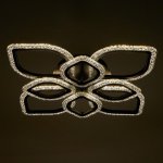 Люстра с ПДУ 10021/8BK LED 152Вт 3000-6000К диммер черный 66х66 см