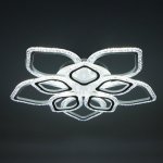 Люстра с ПДУ 10021/10WT LED 190Вт 3000-6000К диммер белый 70х70 см