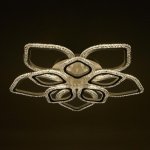 Люстра с ПДУ 10021/10WT LED 190Вт 3000-6000К диммер белый 70х70 см