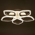 Люстра с ПДУ 10021/5WT LED 76Вт 3000-6000К диммер белый 48х48 см