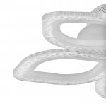 Люстра с ПДУ 10021/5WT LED 76Вт 3000-6000К диммер белый 48х48 см