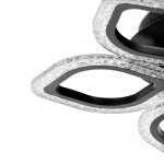 Люстра с ПДУ 10021/5BK LED 76Вт 3000-6000К диммер черный 48х48 см