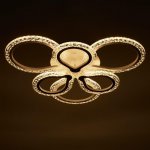 Люстра с ПДУ 10022/6WT LED 120Вт 3000-6000К диммер белый 60х60 см